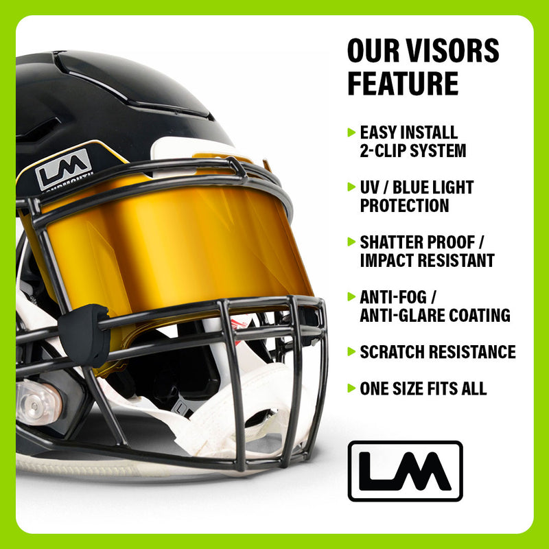 Load image into Gallery viewer, LOUDMOUTH Football Visor (Fits Adult & Youth)