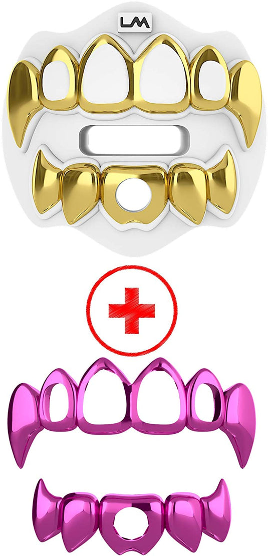3D CHROME GRILLZ - Lip Protector Mouthguard (Bundle)