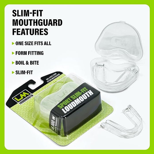 CLEAR SLIM BOIL & BITE - All Sport Mouthguard (2 pack) - LOUDMOUTHGUARDS