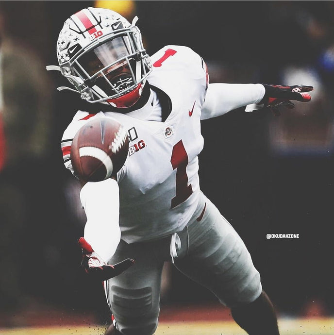 Jeff Okudah balled out in 2019 wearing these flashy mouthguards