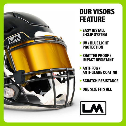 LOUDMOUTH Football Visor (Fits Adult & Youth) – LOUDMOUTHGUARDS