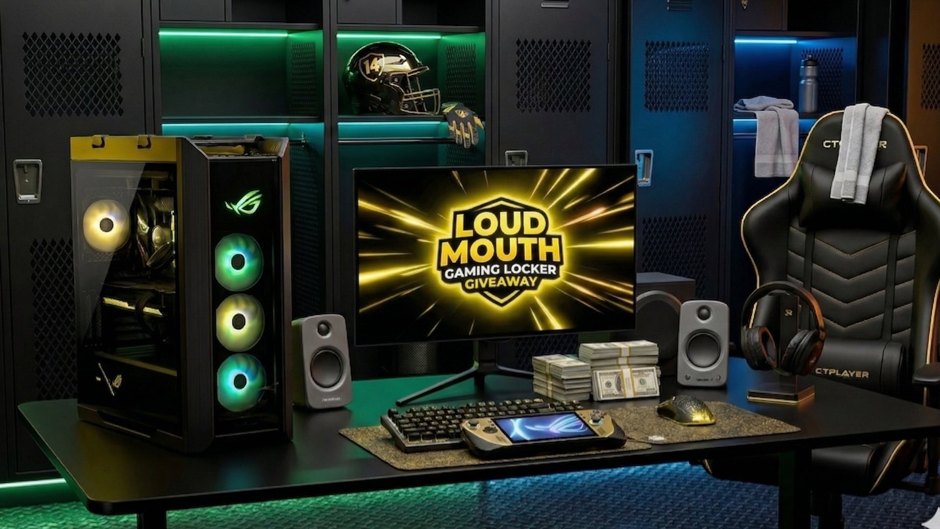 Loud Mouth Gaming Locker Giveaway Setup