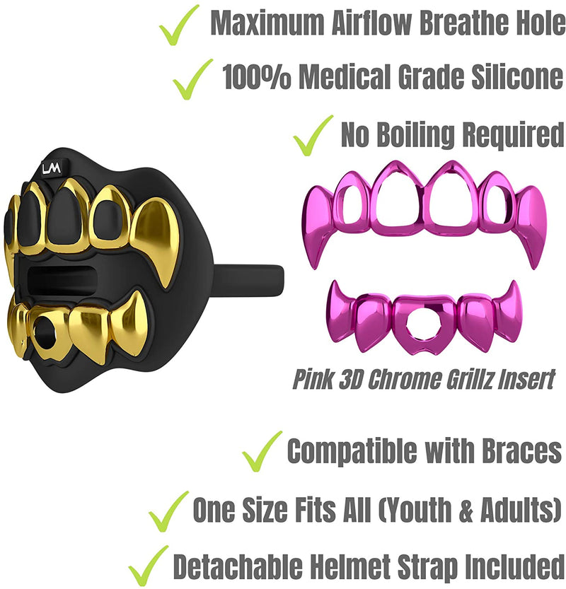Load image into Gallery viewer, 3D CHROME GRILLZ - Lip Protector Mouthguard (Bundle)
