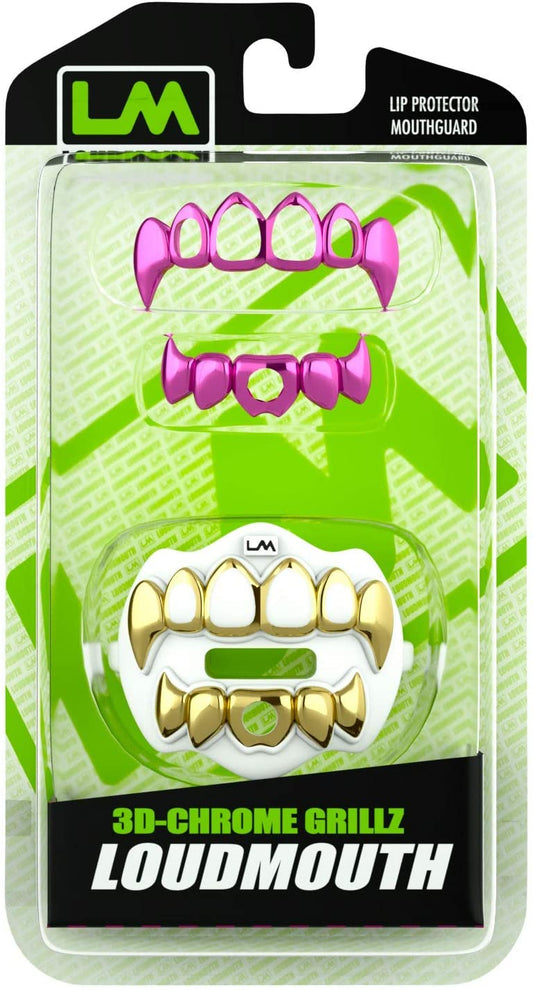 3D CHROME GRILLZ - Lip Protector Mouthguard (Bundle)