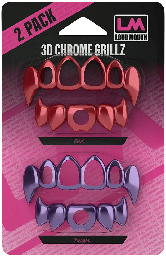 INTERCHANGEABLE TEETH - Fits 3D Grillz Mouthguard (2 Pack)