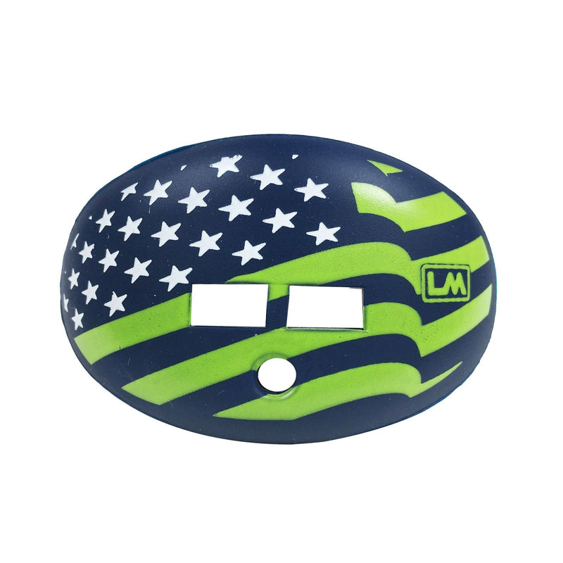 Load image into Gallery viewer, FLAGS-USA-FLUORESCENT GREEN-NAVY BLUE-850867006819
